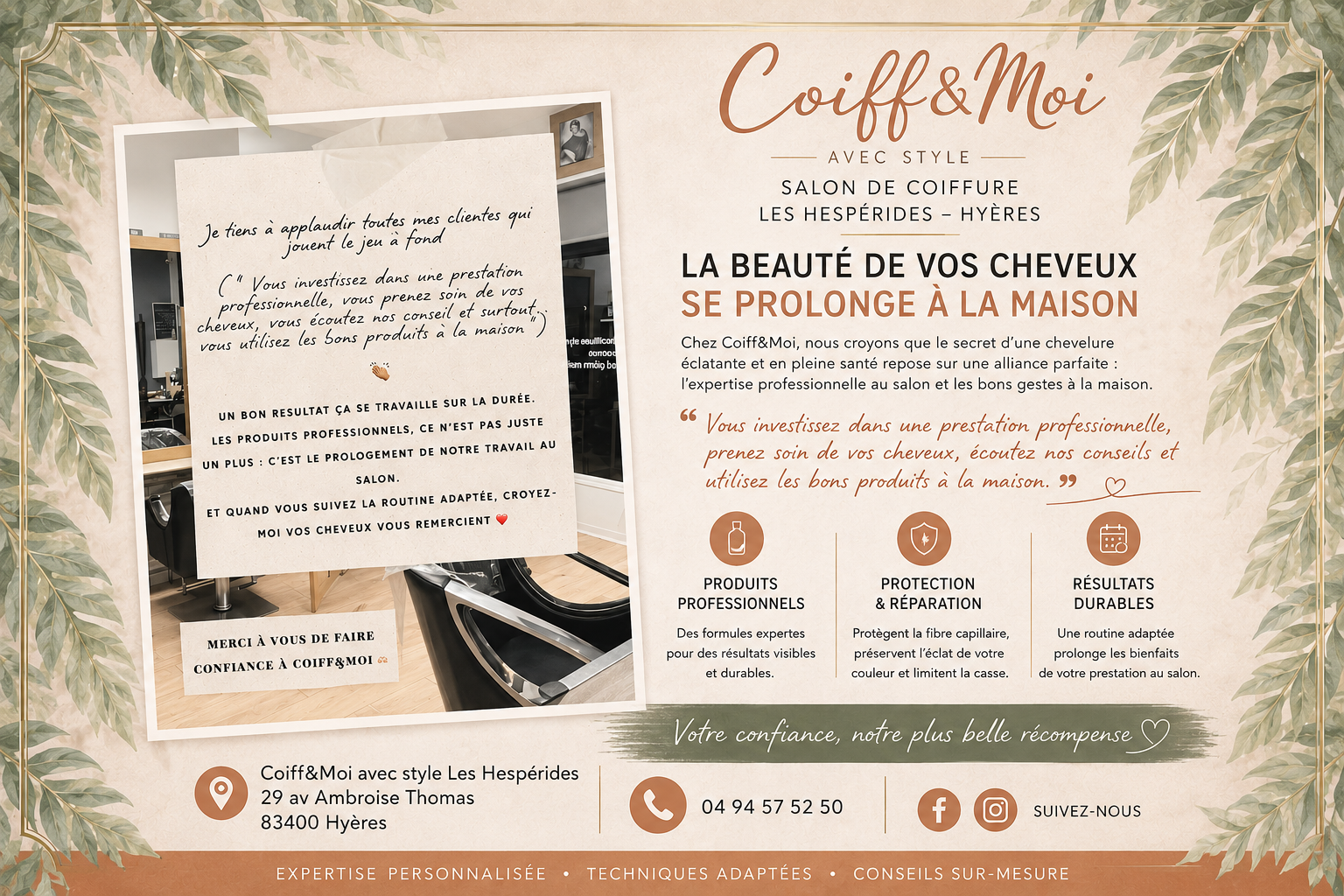 Coiff&Moi à Hyères La coiffure autement